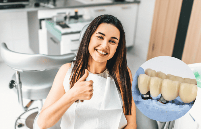 Dental bridge treatment with warranty options